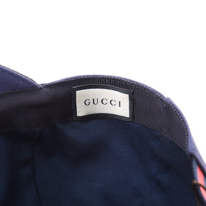 Gucci Cotton Web Baseball Hat L Navy 6 of 8