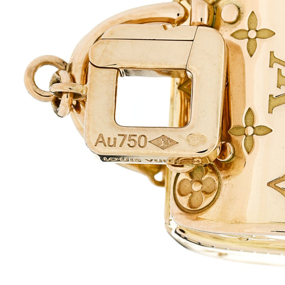Louis Vuitton 18K Yellow Gold Monogram Speedy Pendant Charm 4 of 6