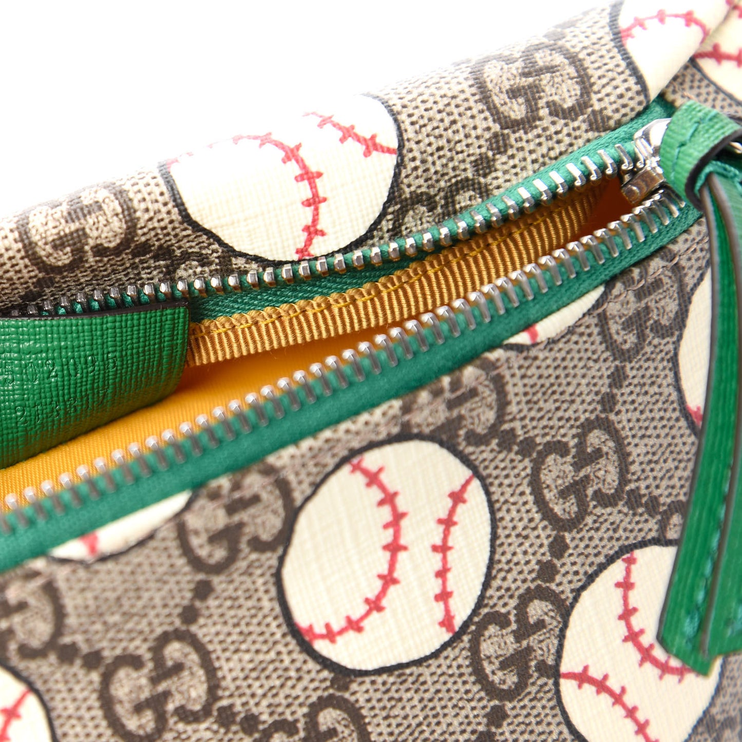 GG Supreme Monogram Baseballs Web Childrens Belt Bag