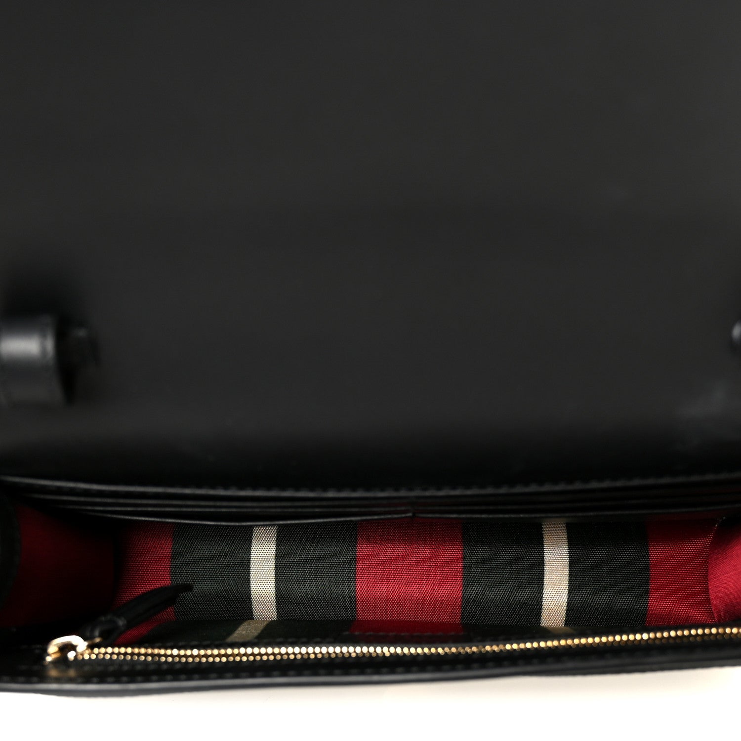 Gucci GG Emblem Monogram Wallet With Strap Beige Ebony Black 5 of 11