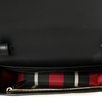 Gucci GG Emblem Monogram Wallet With Strap Beige Ebony Black 5 of 11