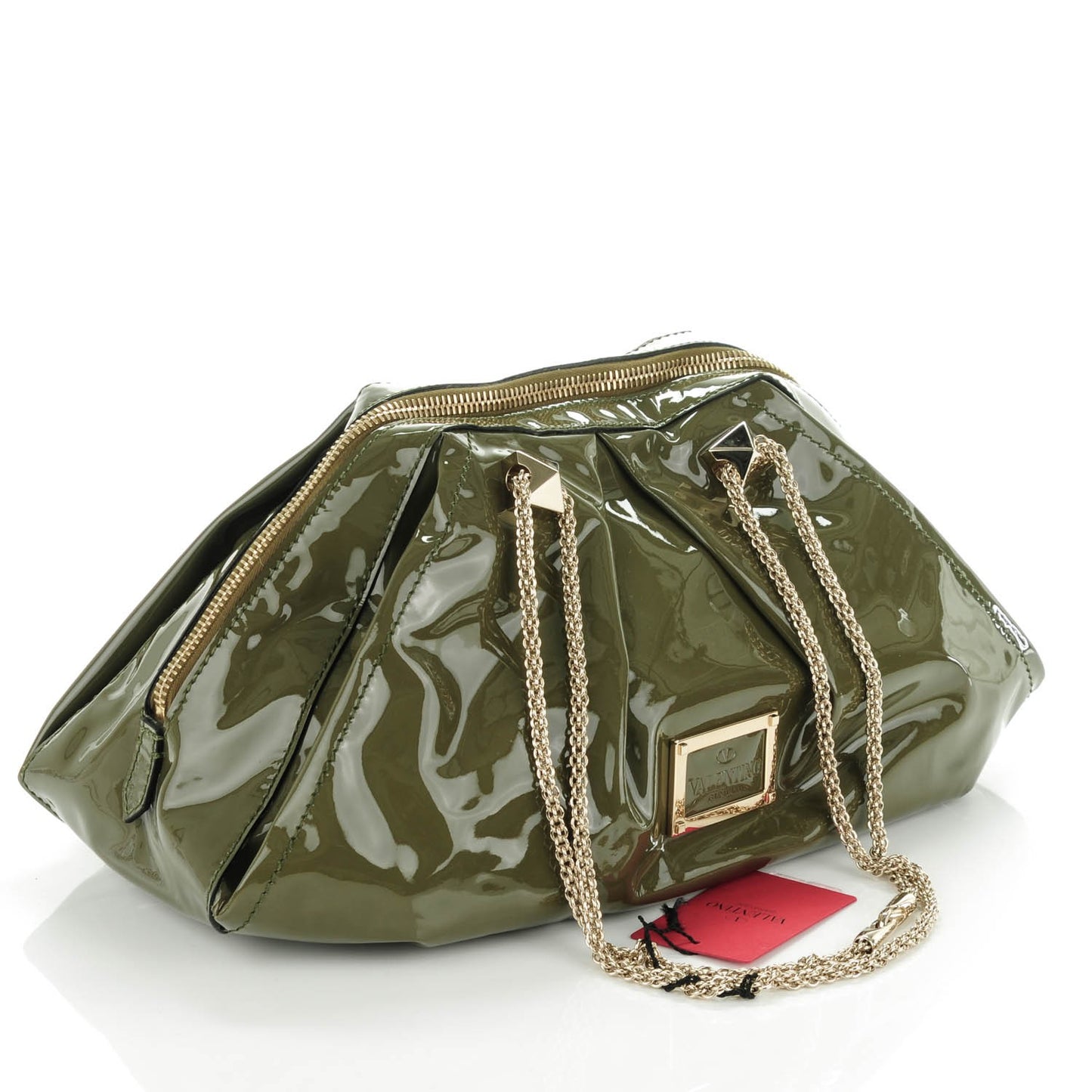 Patent Va Va Voom Shoulder Bag Vert