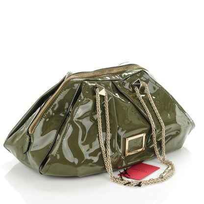 Valentino Garavani Patent Va Va Voom Shoulder Bag Vert 3 of 6