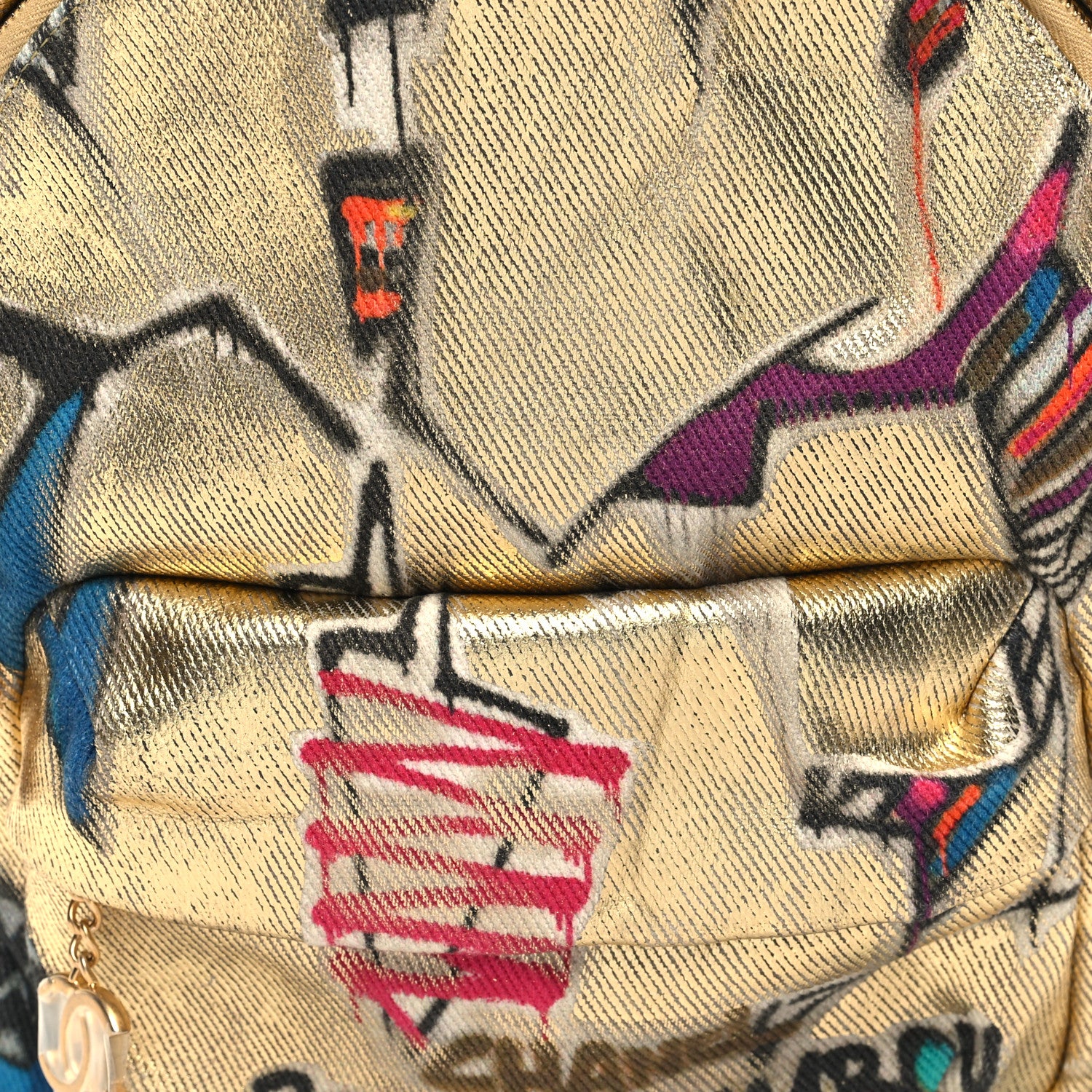 Chanel Graffiti Printed Canvas Street Spirit Backpack Multicolor 8 of 11
