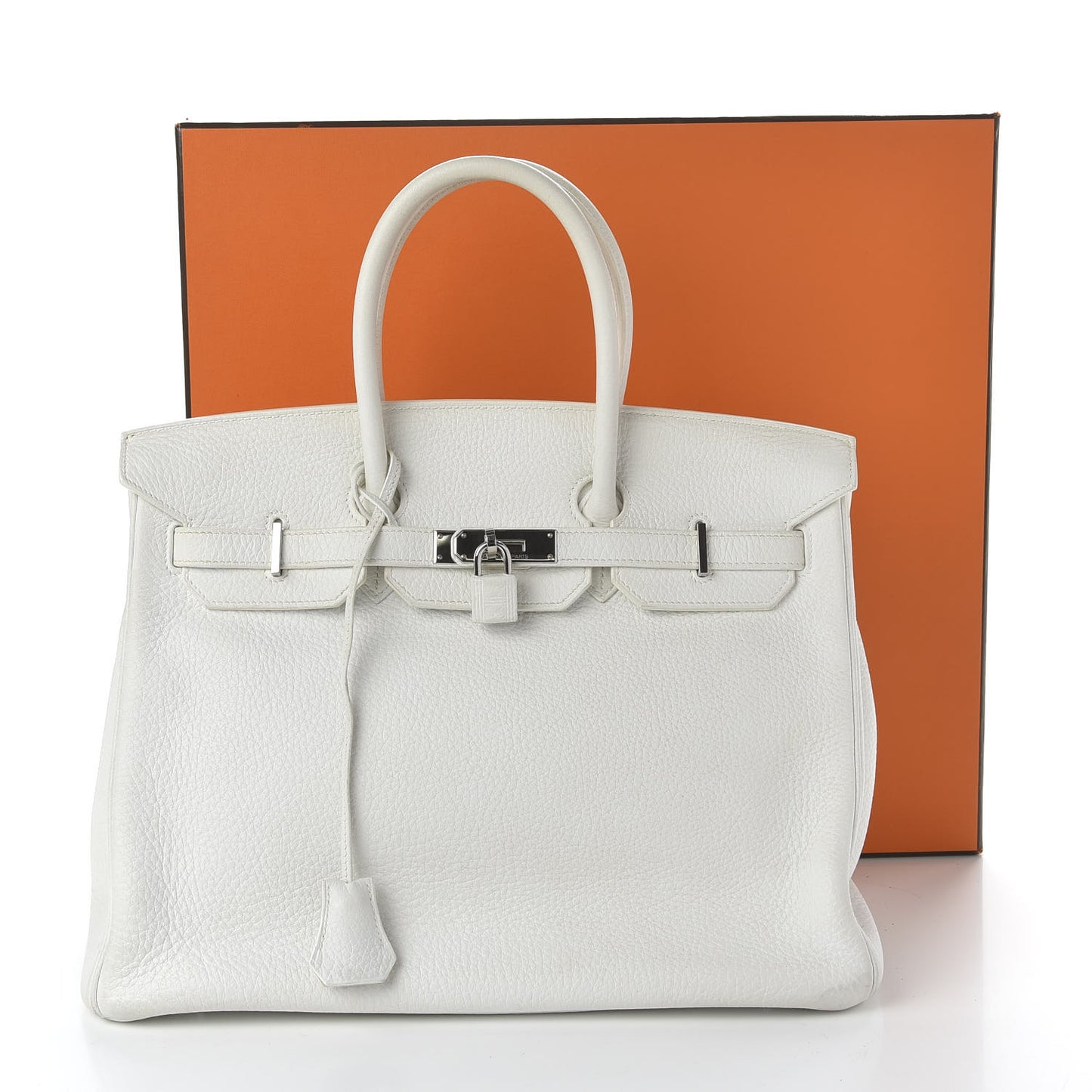 Taurillon Clemence Birkin 35 White