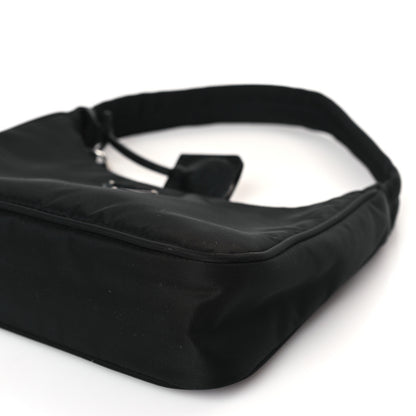 Prada Tessuto Nylon Mini Re-Edition 2000 Bag Black 8 of 8