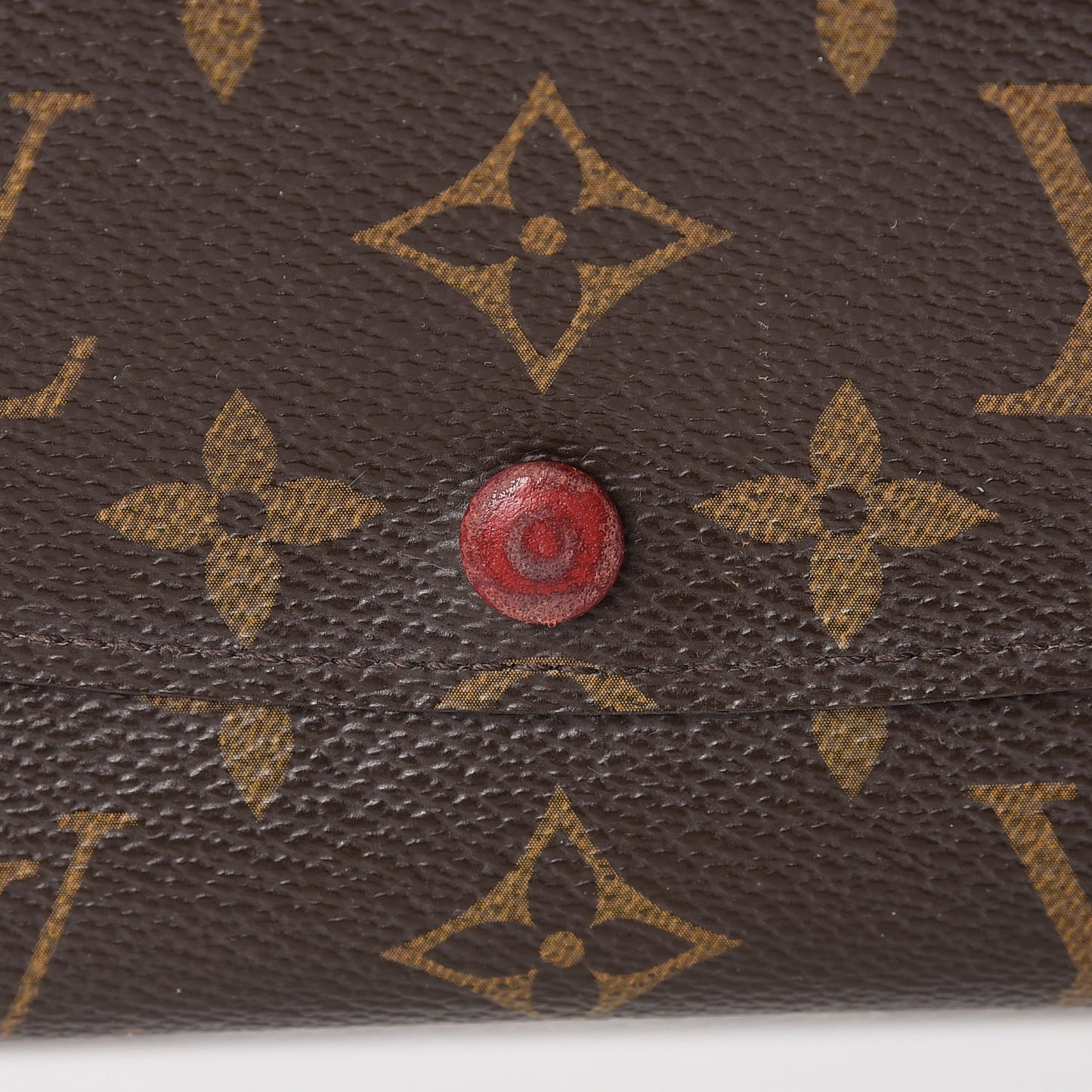 Monogram Emilie Wallet Red