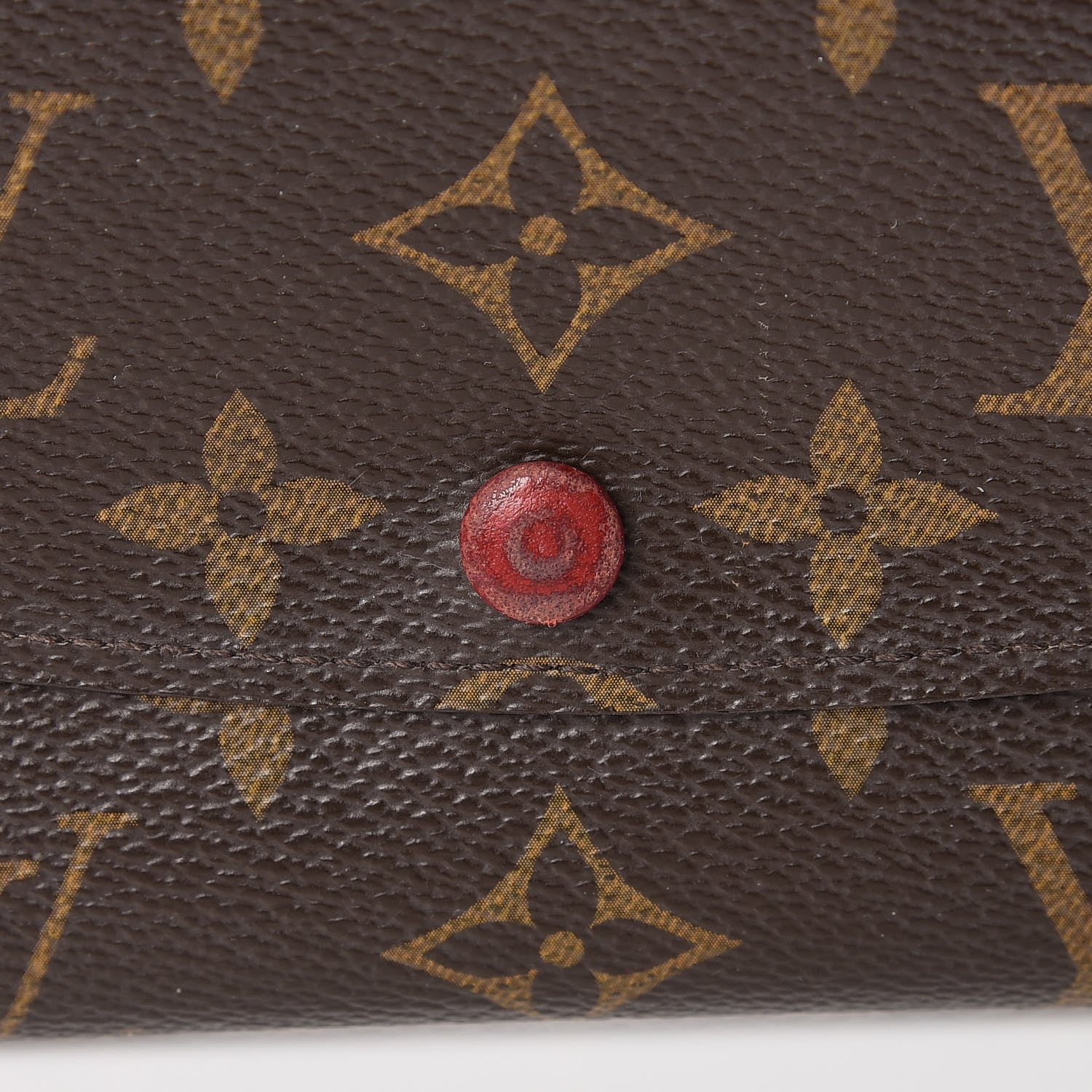 Louis Vuitton Monogram Emilie Wallet Red 9 of 9