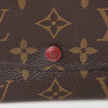 Louis Vuitton Monogram Emilie Wallet Red 9 of 9