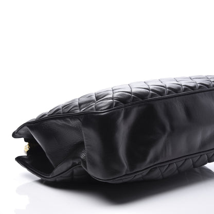 Chanel Lambskin Quilted Shopping Tote Black 5 of 9