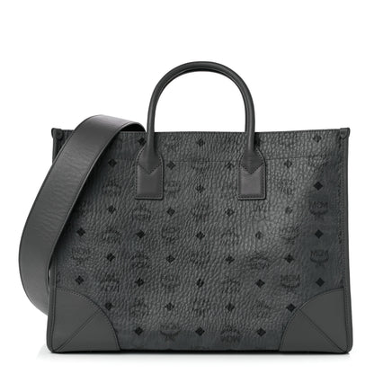 MCM Visetos Large Munchen Tote Grey 1 of 8