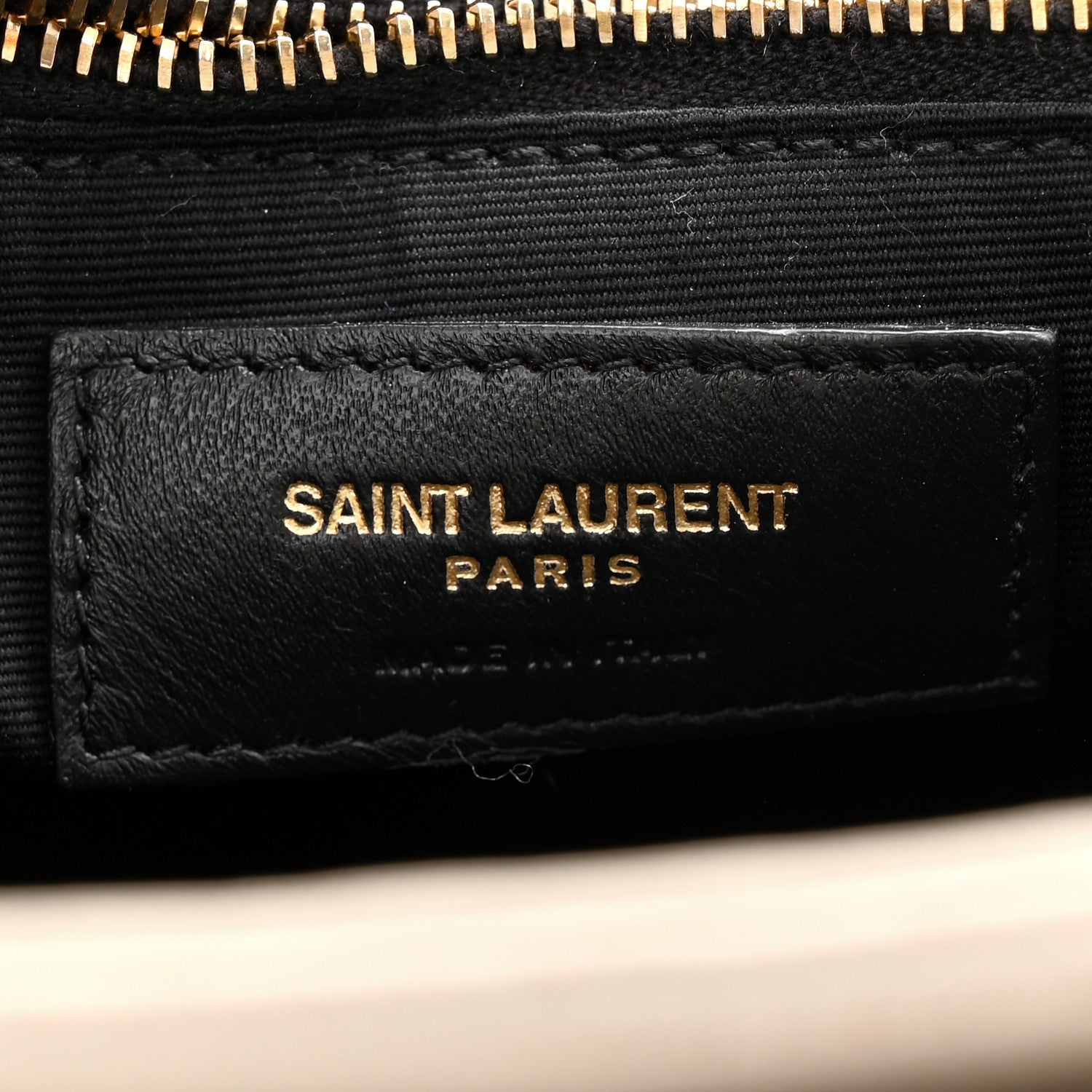 Saint Laurent Lambskin Quilted Mini Becky Chain Bag Crema Soft 6 of 11