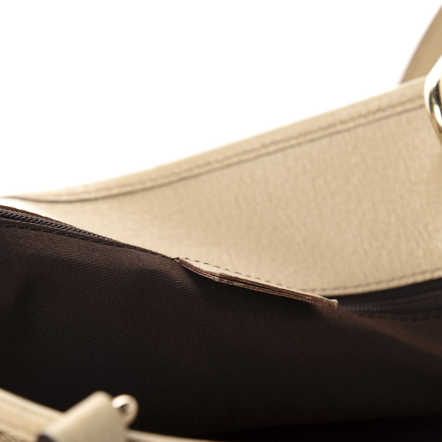 Monogram Large Eclipse Tote Beige White