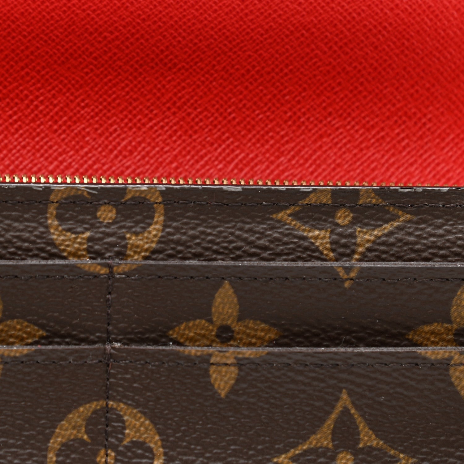 Louis Vuitton Monogram Sarah Wallet NM Coquelicot 9 of 9