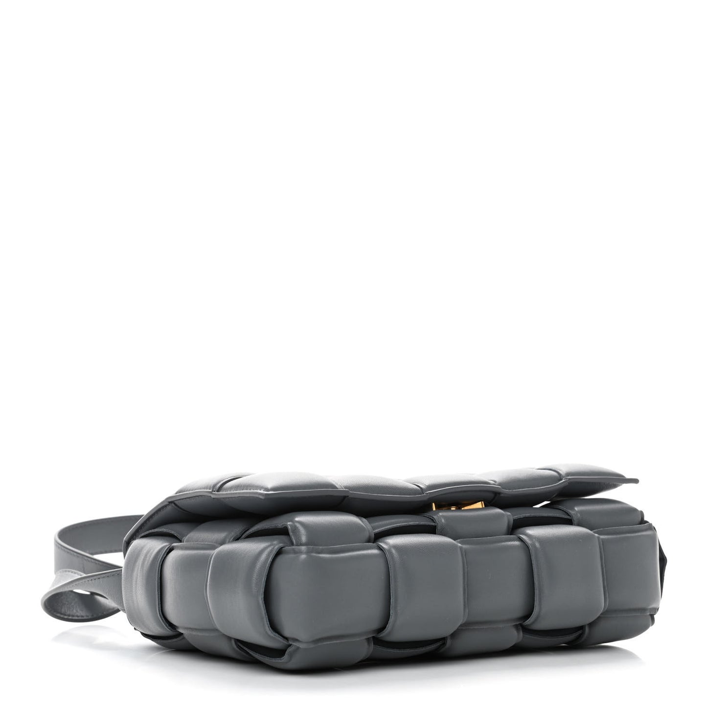 Nappa Maxi Intreccio Padded Cassette Crossbody Bag Thunder