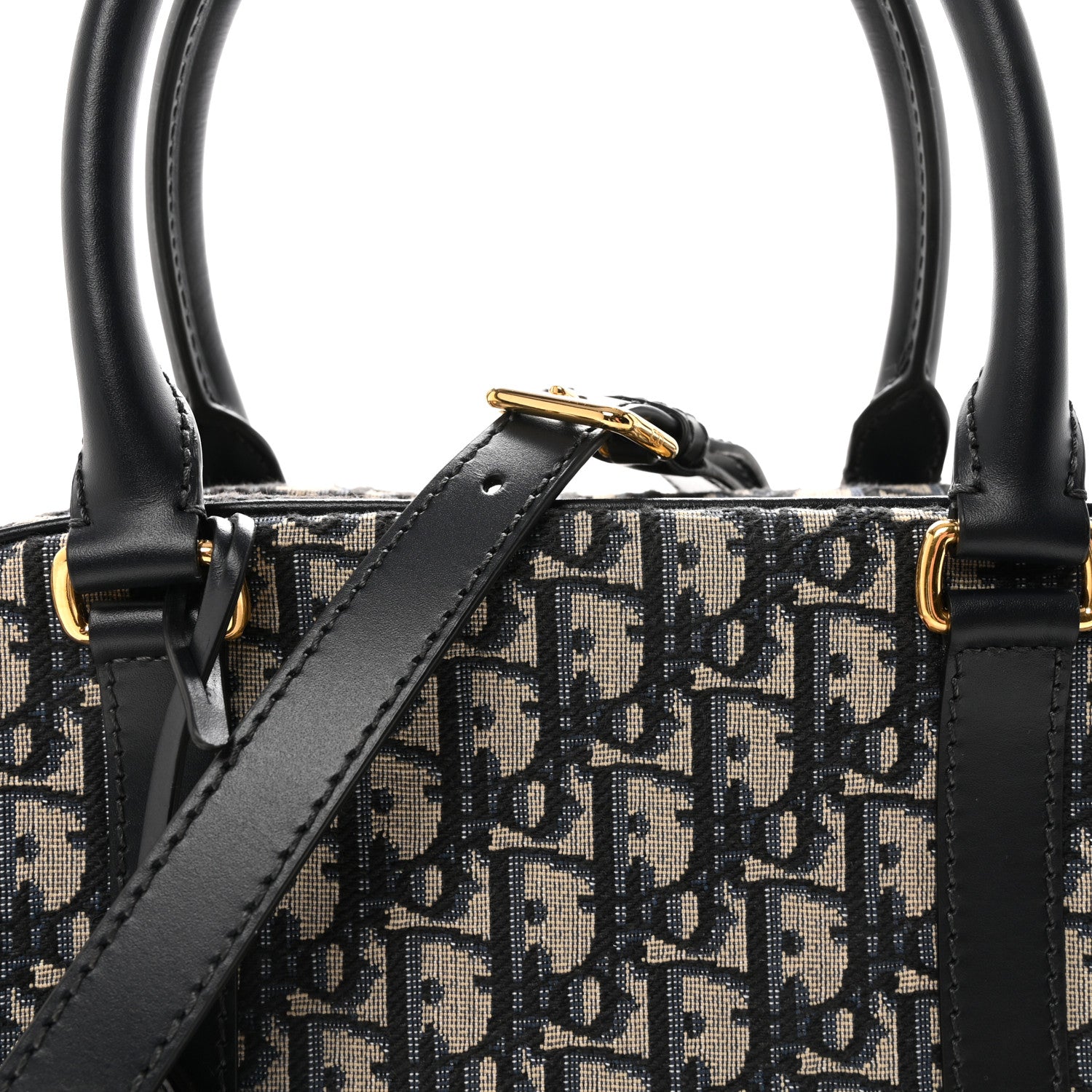 Christian Dior Oblique Large D-Vibe Bowling Bag Navy 8 of 10