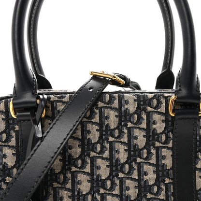Christian Dior Oblique Large D-Vibe Bowling Bag Navy 8 of 10