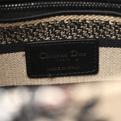 Christian Dior Canvas Embroidered Jardin D'Hiver Medium Lady D-Lite Beige Multicolor 6 of 12