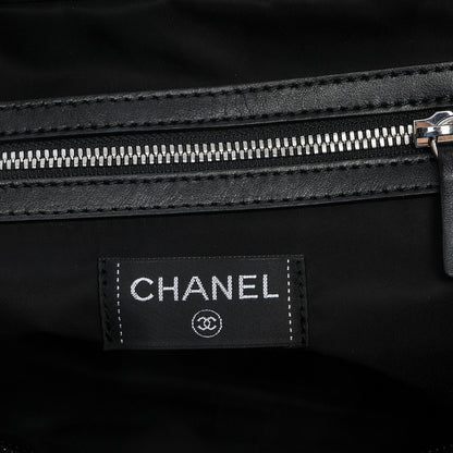 Chanel Terry Cotton Beach Bowler Bag Blue 6 of 7