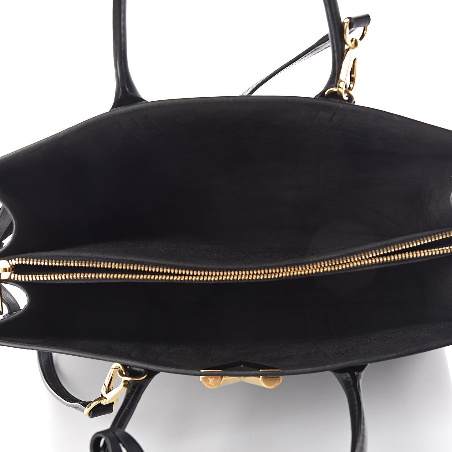 Monogram Cuir Plume Very Tote GM Black