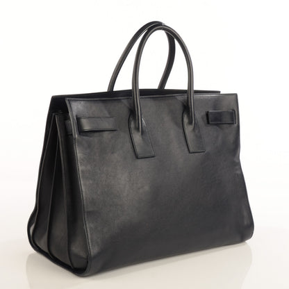 Saint Laurent Calfskin Large Sac de Jour Carryall Navy Blue 3 of 8