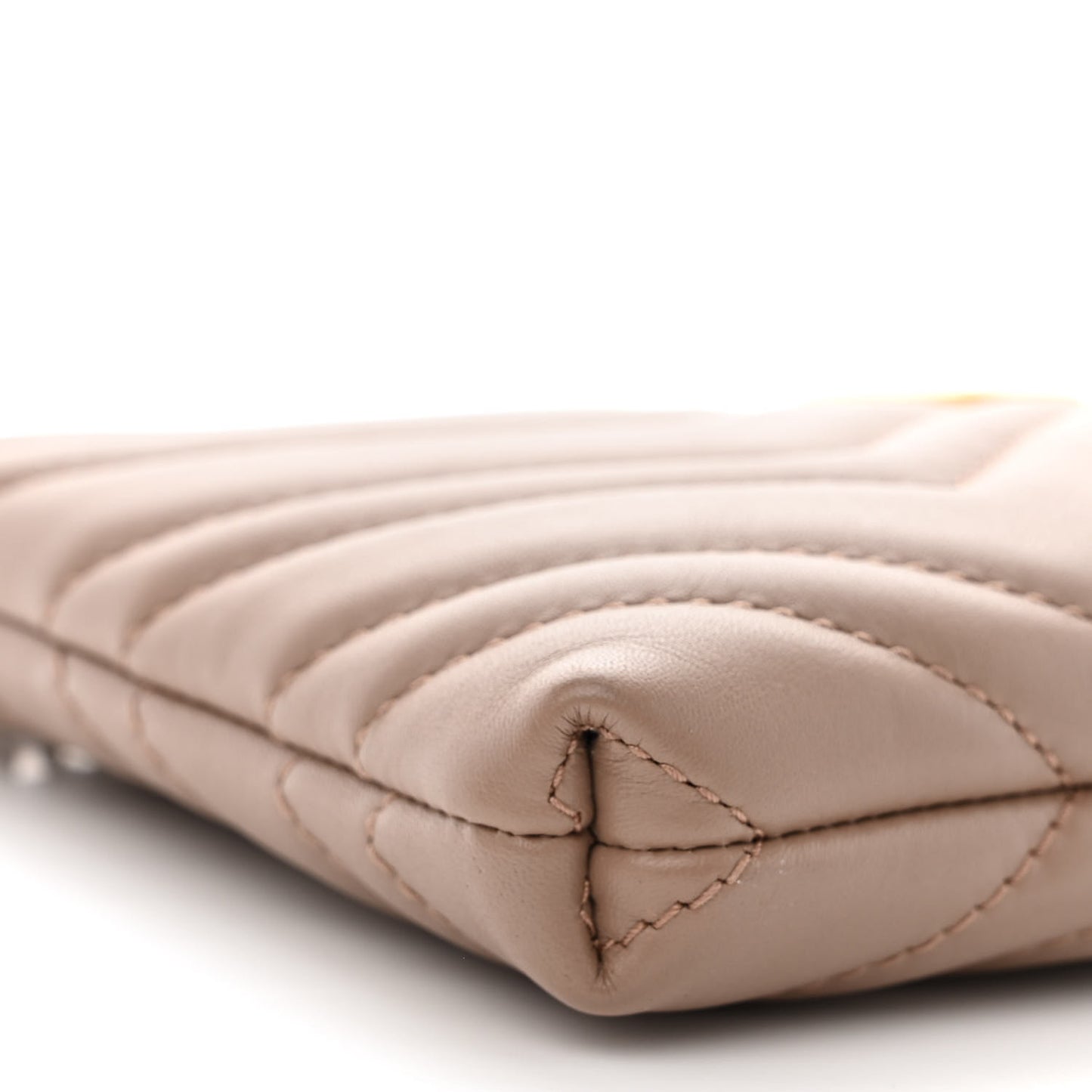 Calfskin Matelasse Mini GG Marmont Chain Bag Porcelain Rose