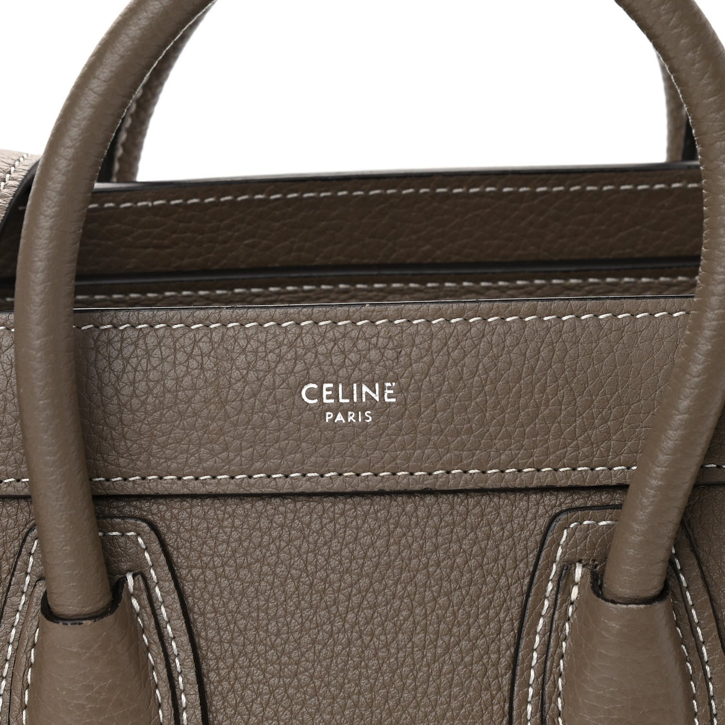Drummed Calfskin Nano Luggage Souris