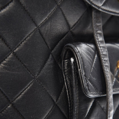 Chanel Lambskin Quilted Backpack Black 11 of 11