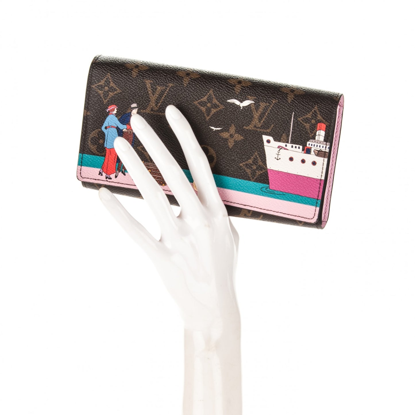 Monogram 2016 Christmas Animation Sarah Wallet Rose Ballerine