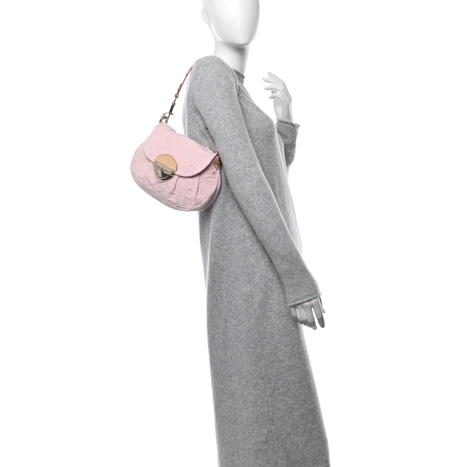 Louis Vuitton Monogram Denim Sunset Washed Pink 2 of 9