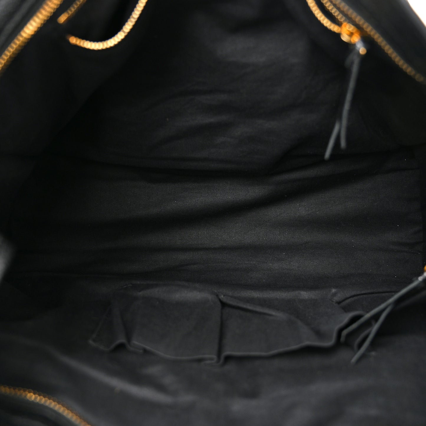 Chevre Gold Metallic Edge Hardware City Black