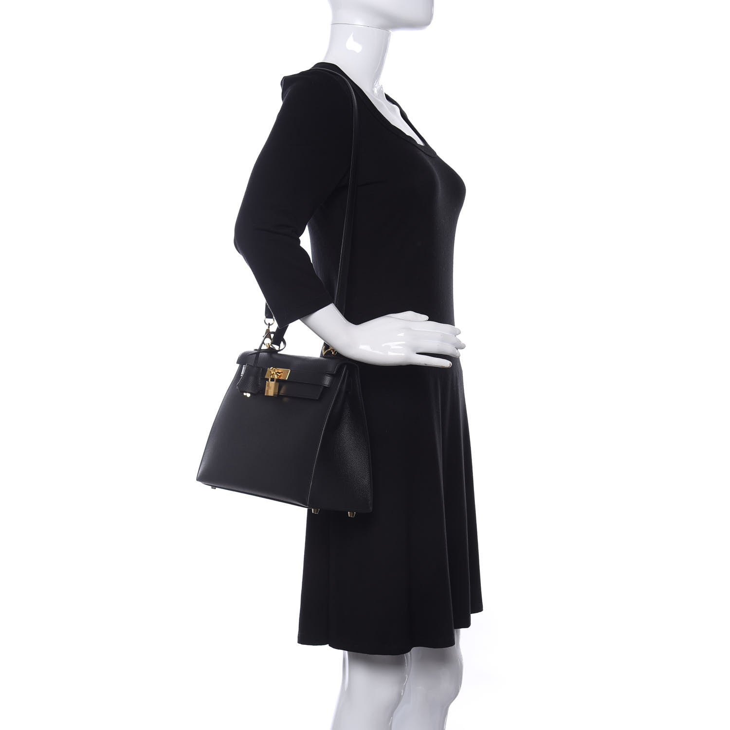 Hermes Epsom Kelly Sellier 28 Black 2 of 12