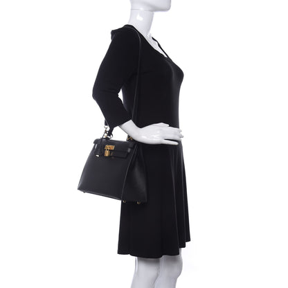Hermes Epsom Kelly Sellier 28 Black 2 of 12