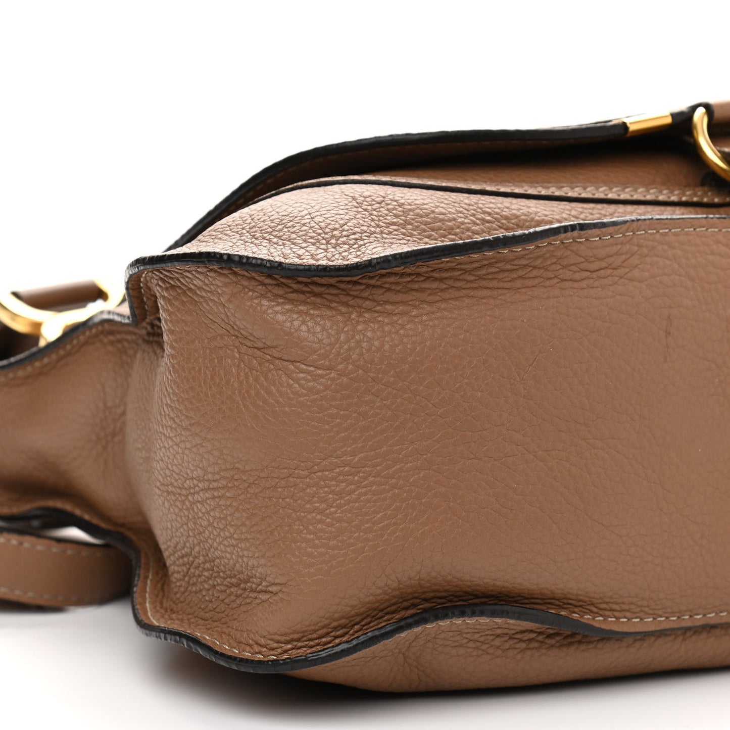 Calfskin Small Marcie Satchel Nut