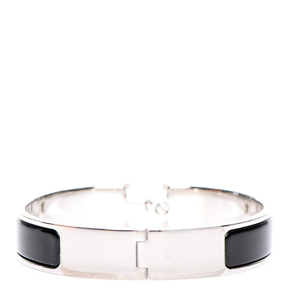Hermes Enamel Narrow Clic Clac H Bracelet PM Black 3 of 5