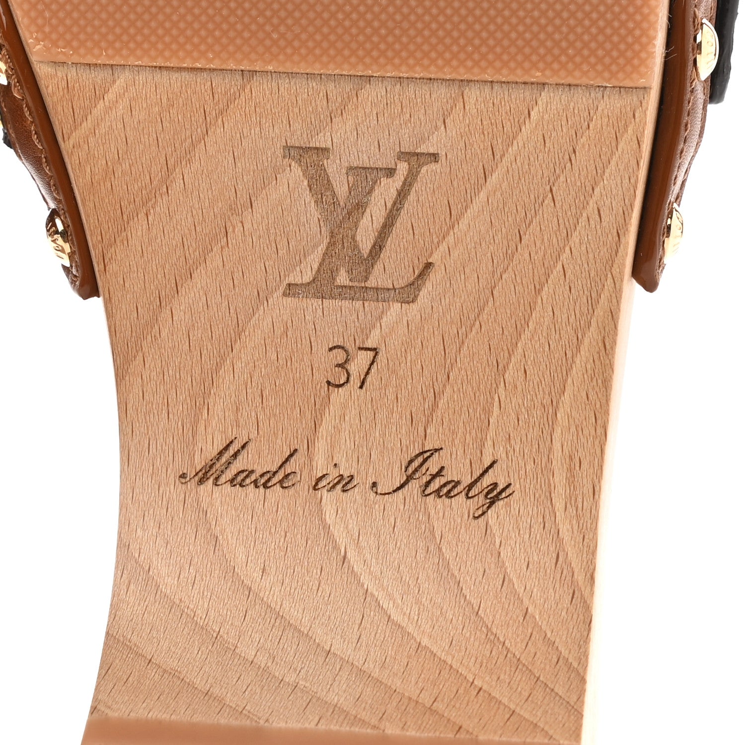 Louis Vuitton Calfskin Monogram Cottage Mule 37 Cognac 6 of 9