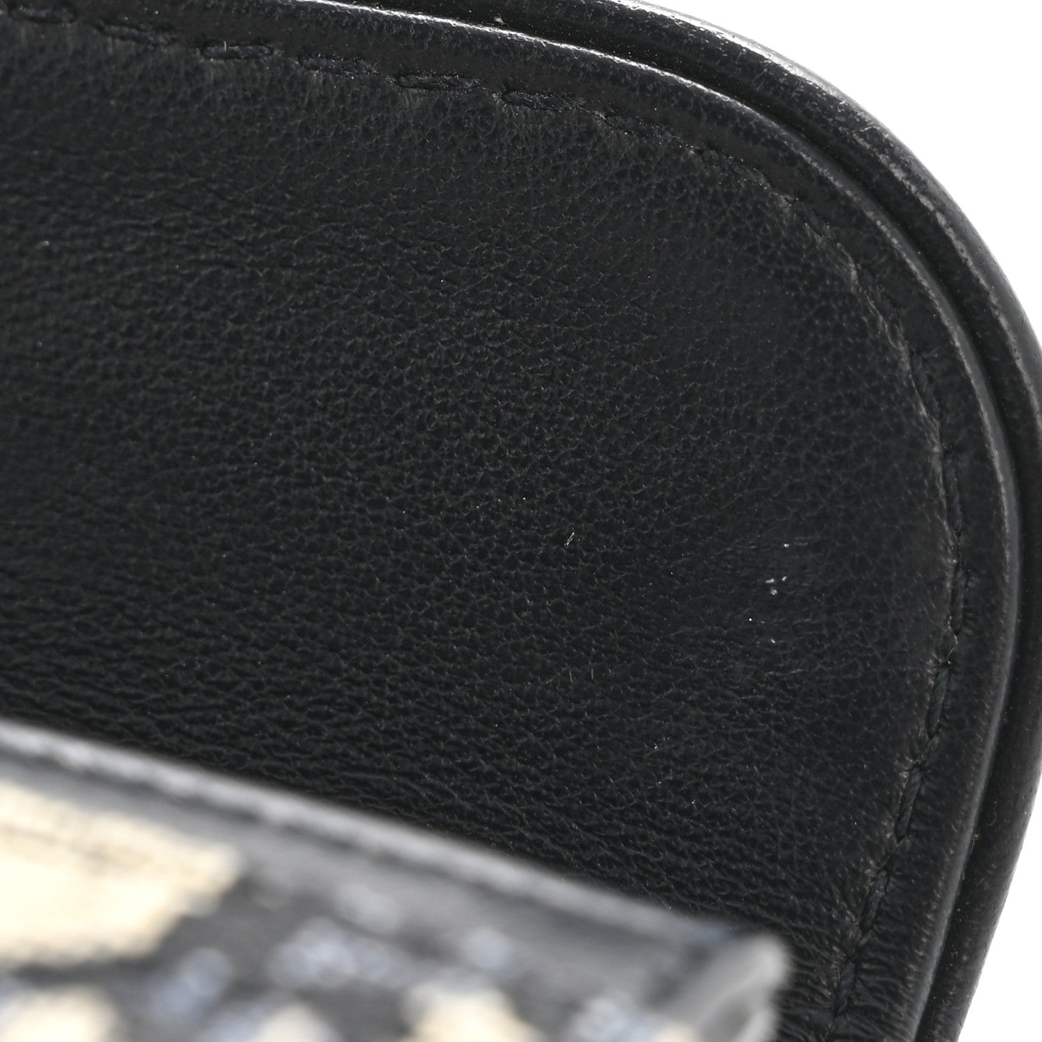 Christian Dior Oblique Saddle Card Holder Blue 7 of 11