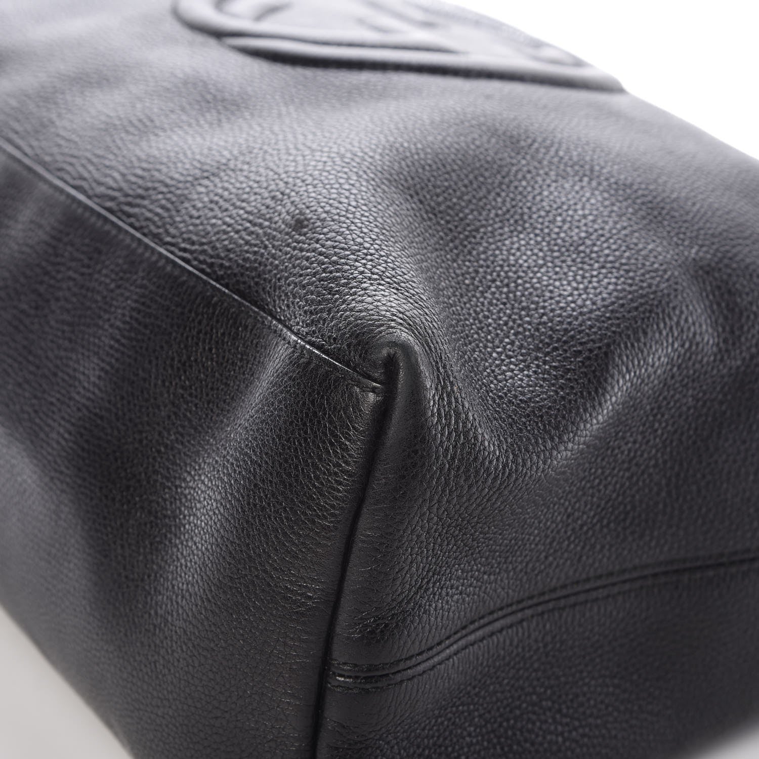 Gucci Pebbled Calfskin Large Soho Chain Shoulder Bag Black 16 of 20