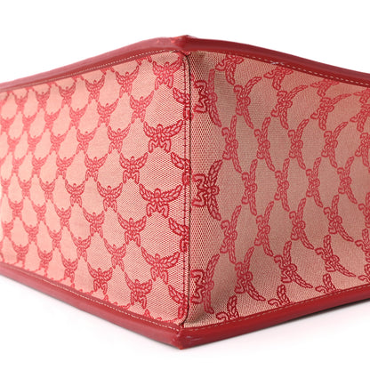 MCM Lauretos Nappa Medium Himmel Shopper Tote Red 9 of 9
