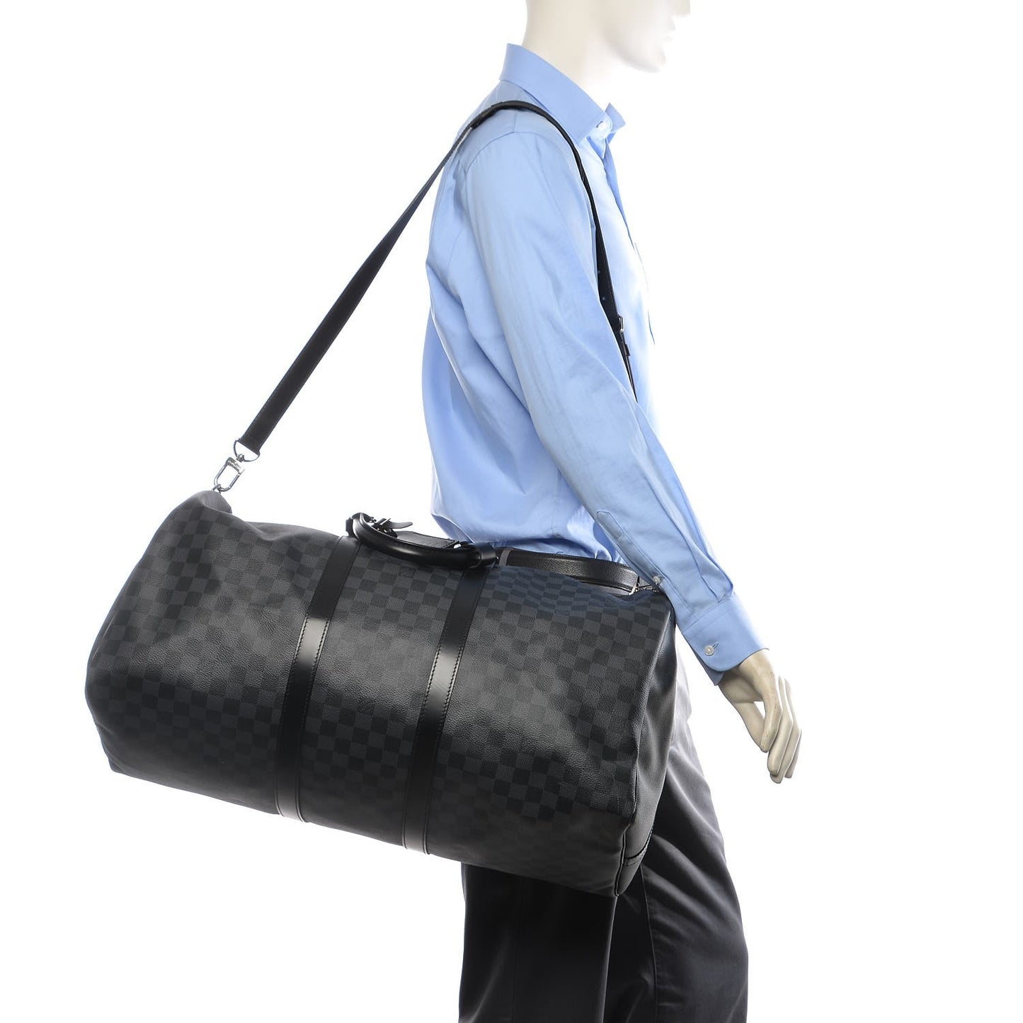 Damier Graphite Keepall Bandouliere 55