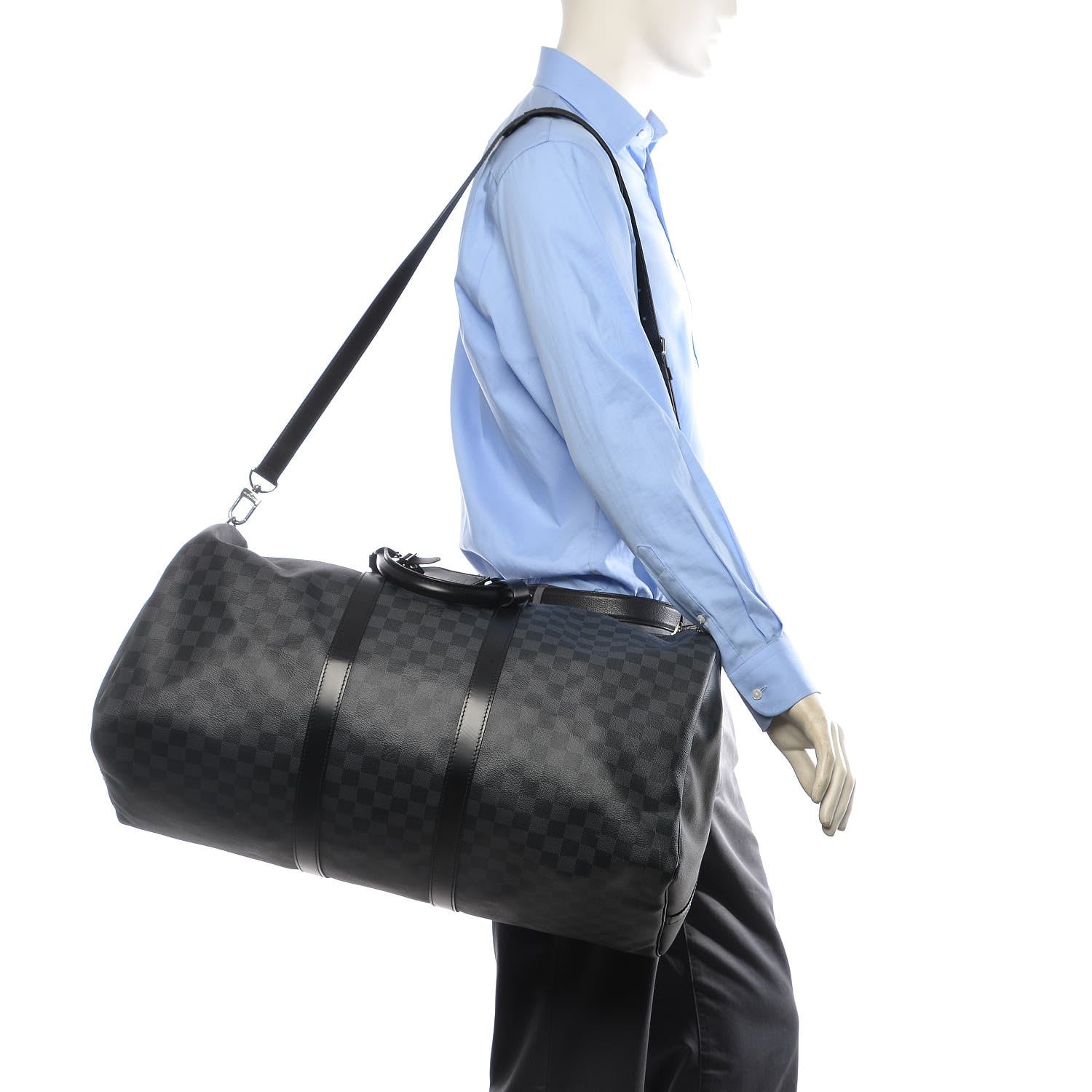 Louis Vuitton Damier Graphite Keepall Bandouliere 55 2 of 13