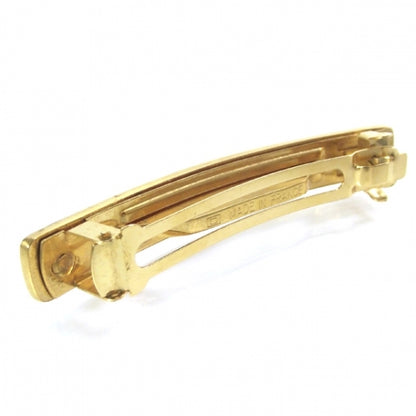 Chanel Gold Logo Hair Clip Barrette 2 of 4