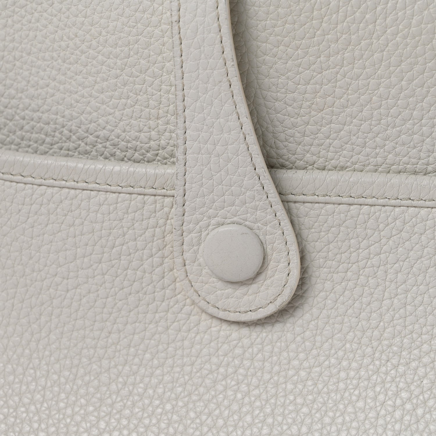 Hermes Taurillon Clemence EVELYNE III PM White 12 of 12