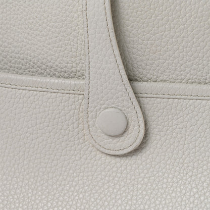 Hermes Taurillon Clemence EVELYNE III PM White 12 of 12