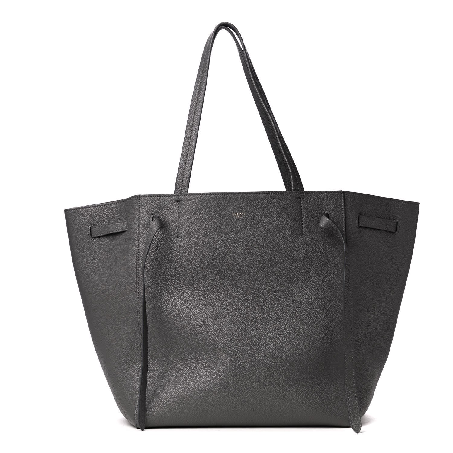 Celine Soft Grained Calfskin Small Belt Cabas Phantom Grey 1 of 4