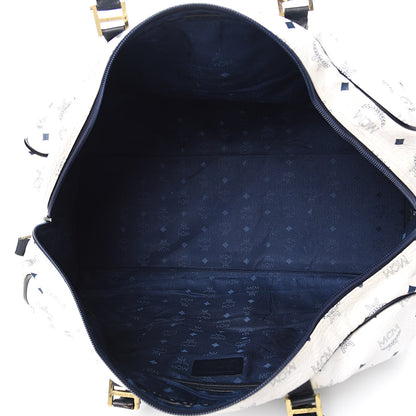 MCM Visetos Weekender Duffle Bag White 5 of 18