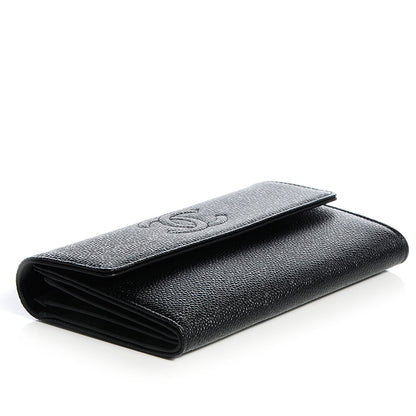 Chanel Caviar Large Gusset Flap Wallet Black 4 of 9