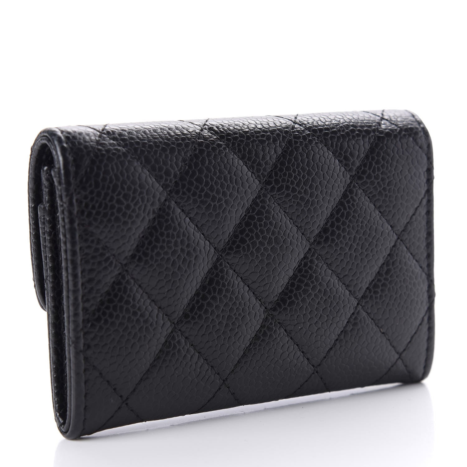 Chanel Caviar Quilted Flap Card Holder Black 3 of 9