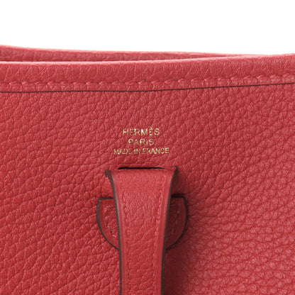 Hermes Taurillon Maurice Evelyne TPM Rouge Piment 5 of 8