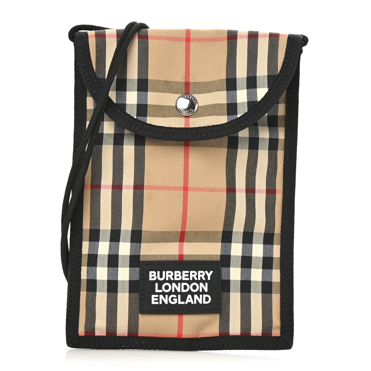 Burberry Nylon Vintage Check Phone Crossbody Archive Beige 1 of 8